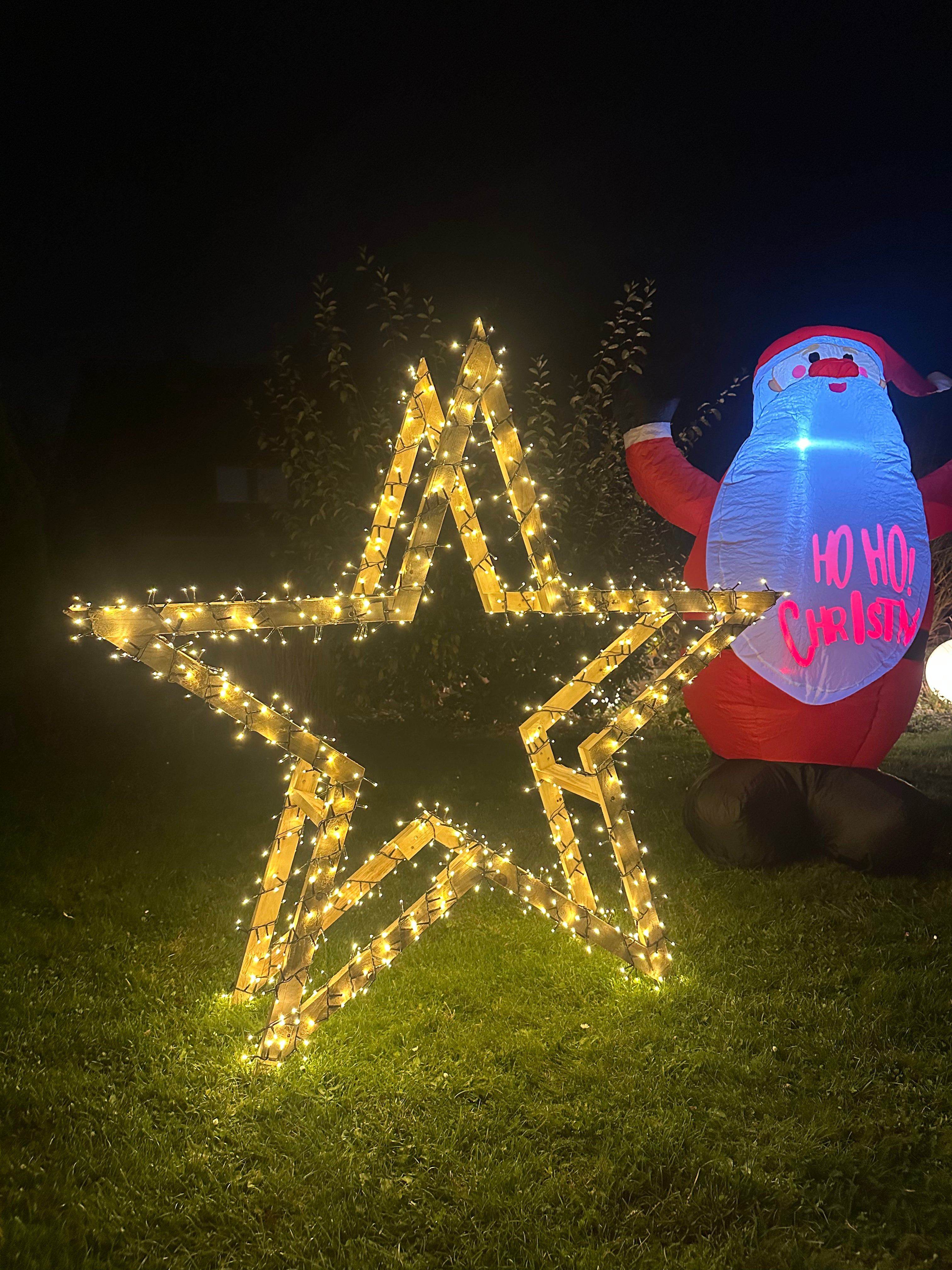 XXL - Weihnachtsstern stehend - 1,50 m